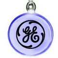 Light Up Pendant Necklace - Round - Blue